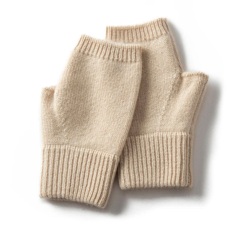 Isla Wool-Blend Fingerless Gloves