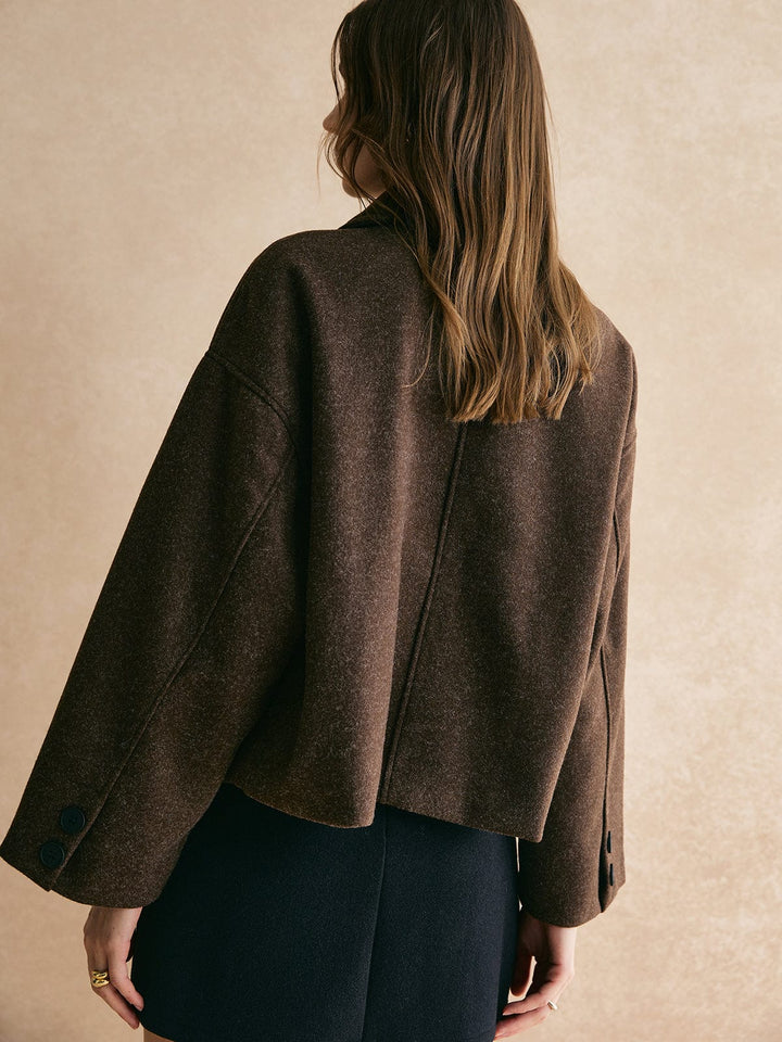 Sienna Jacket | Relaxed Fit Collared Button Front Jacket