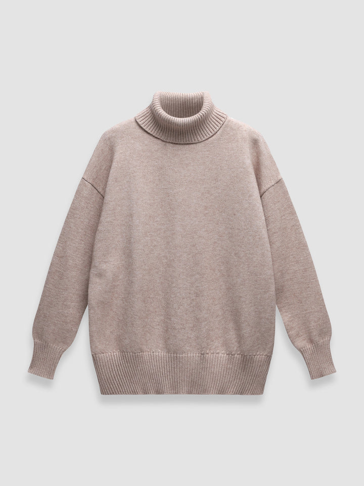 Viola Wool-Blend Relaxed Fit Turtleneck Sweater