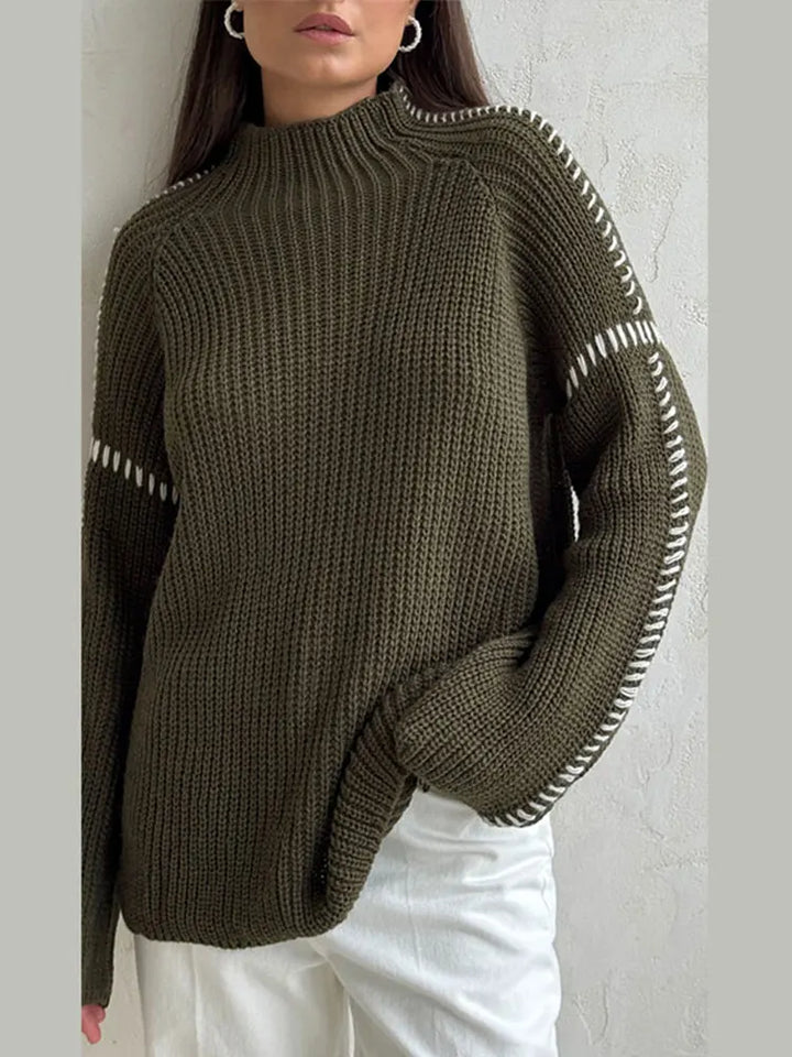 Isla Wool-Blend Relaxed Fit Knit Sweater