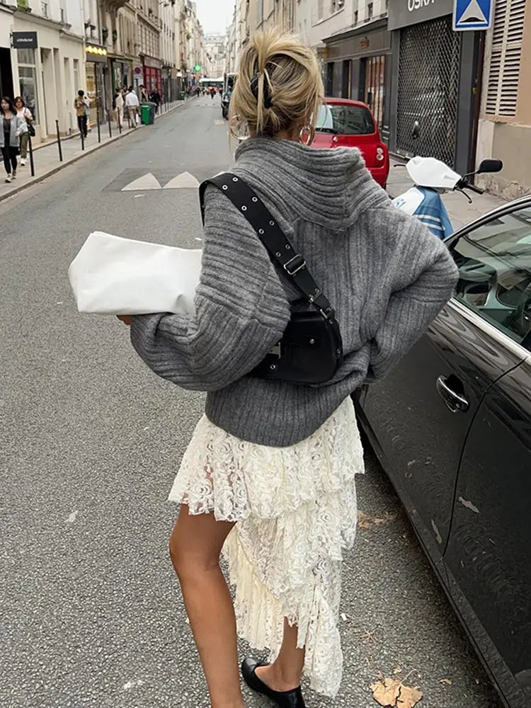 Luna Wool-Blend Oversized Knit Sweater