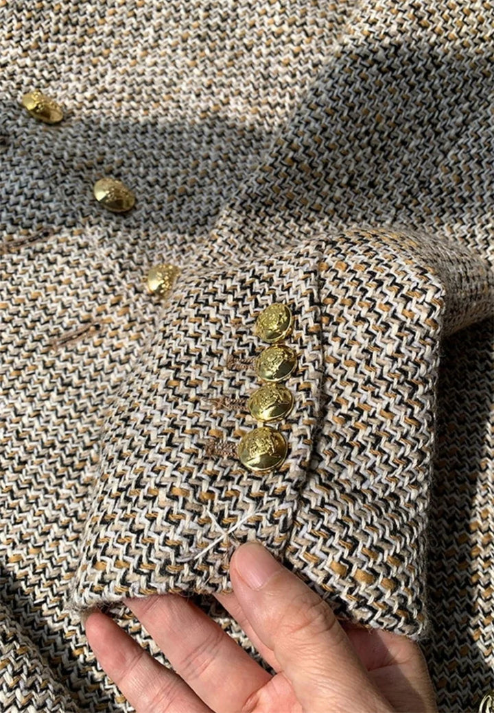 Isla Collarless Jacket | Tailored Fit Band Collar Jacket