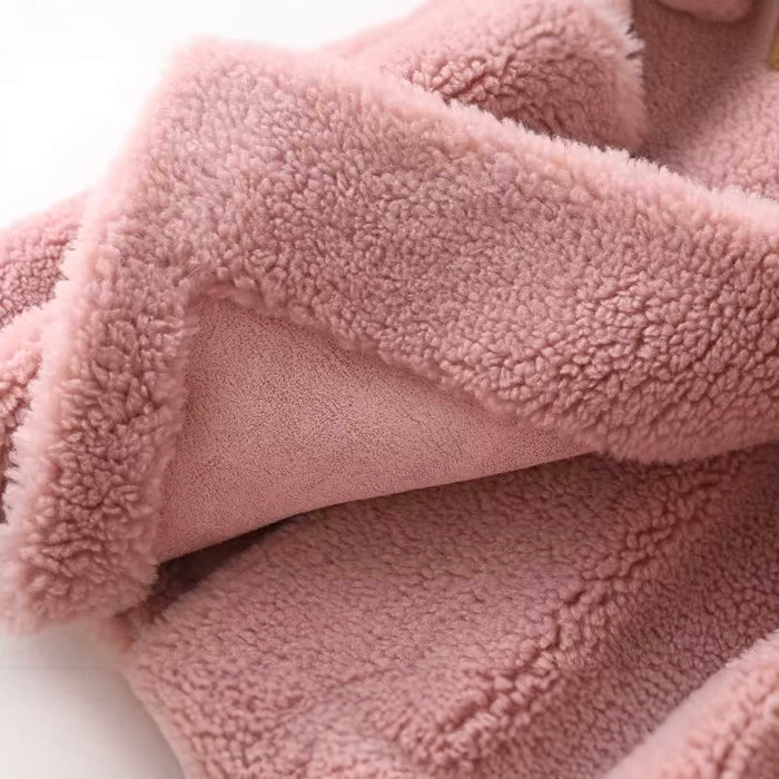 Sofia Wool-Blend Oversized Shearling Coat