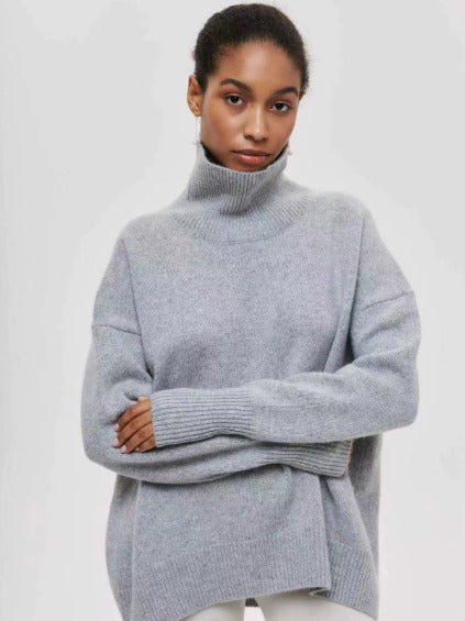 Viola Wool-Blend Relaxed Fit Turtleneck Sweater