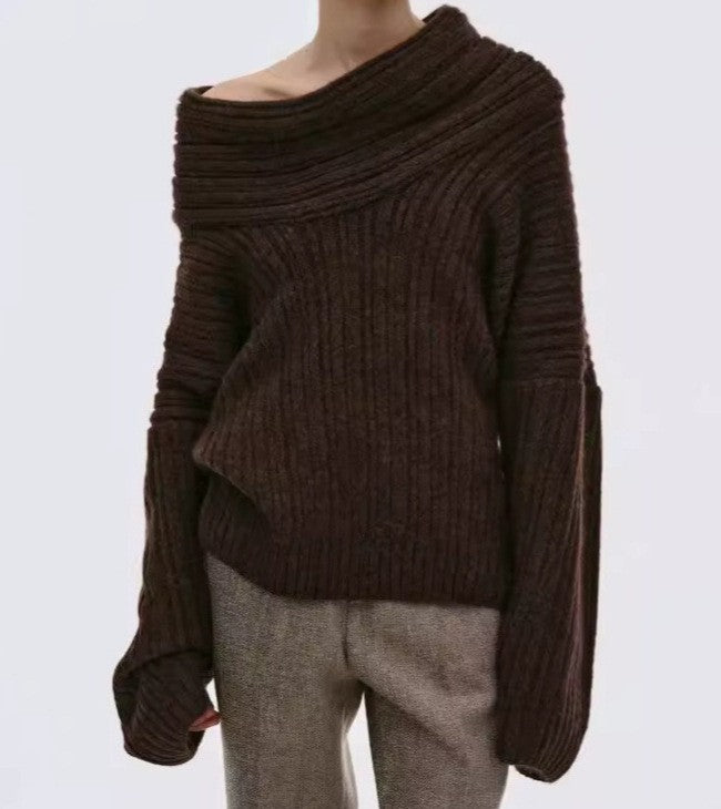 Luna Wool-Blend Oversized Knit Sweater