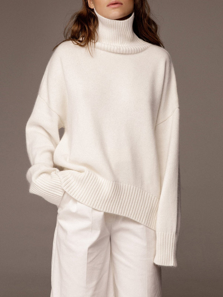 Viola Wool-Blend Relaxed Fit Turtleneck Sweater
