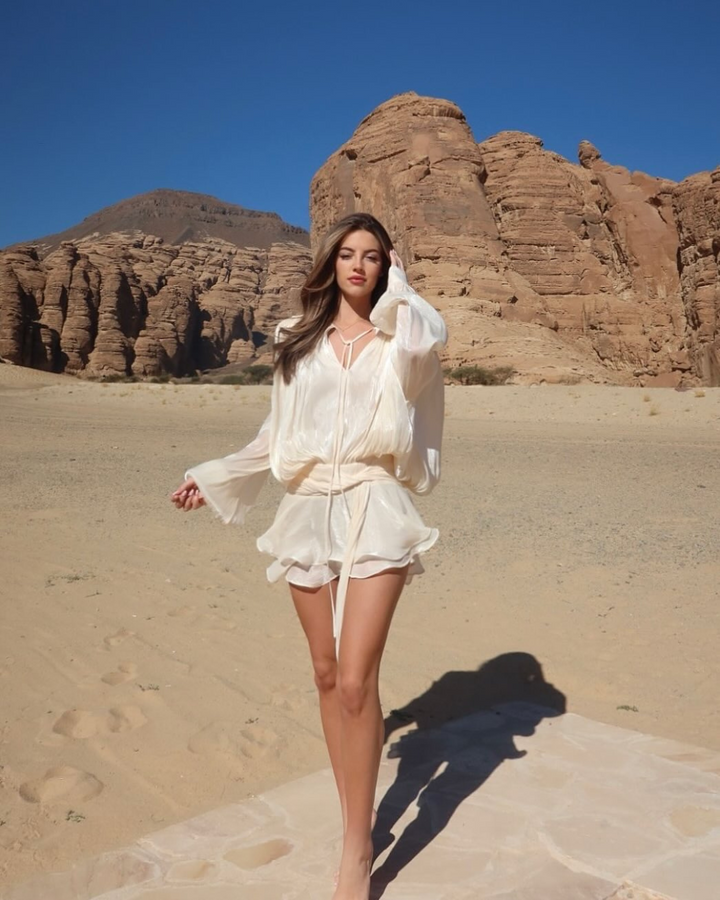 Isla Pleated Mini Dress - Serena Studio