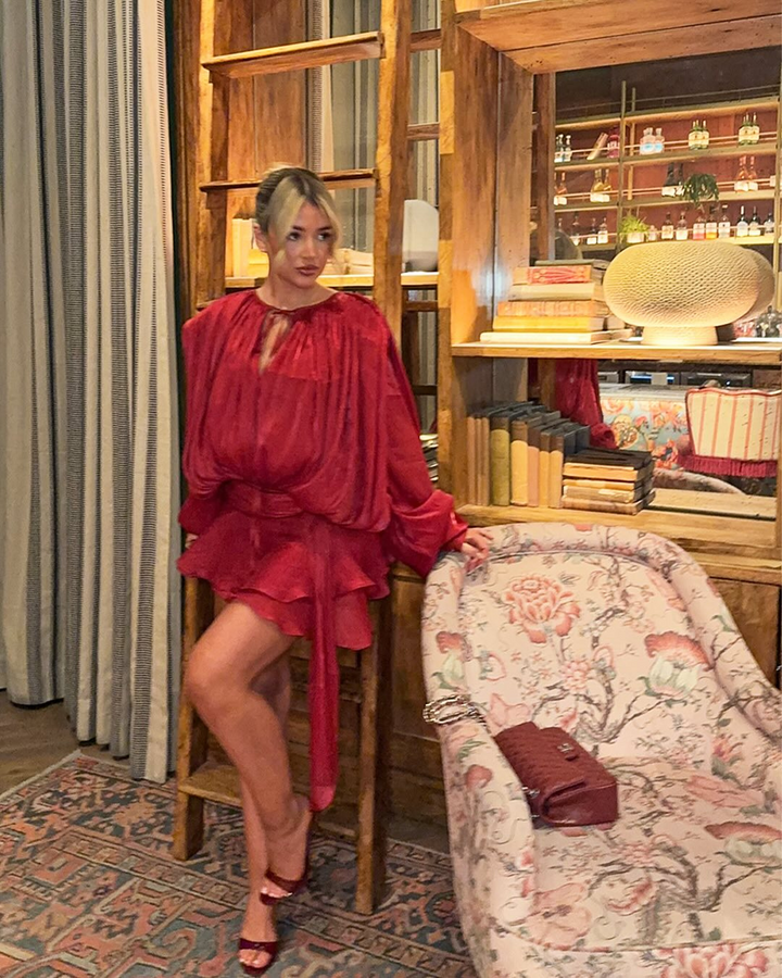 Isla Pleated Mini Dress - Serena Studio