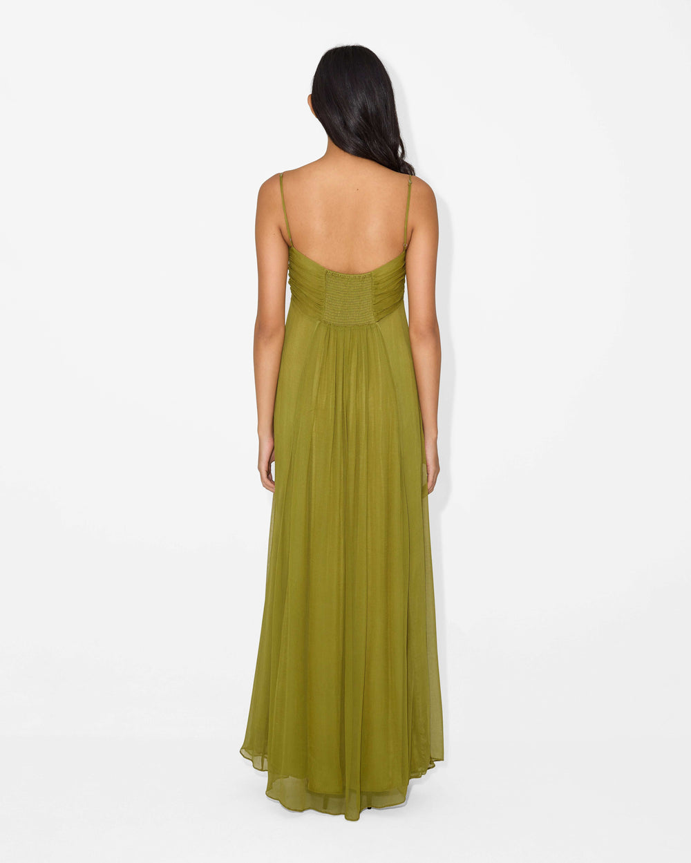 back women dress green 