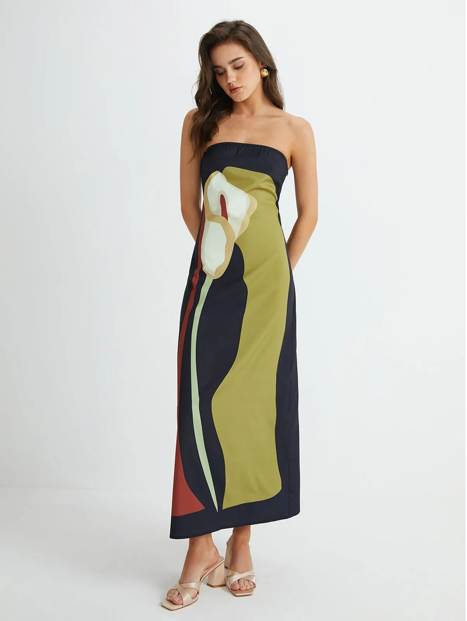 Solène Strapless Maxi Dress - Serena Studio
