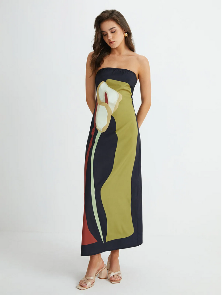 Solène Strapless Maxi Dress - Serena Studio