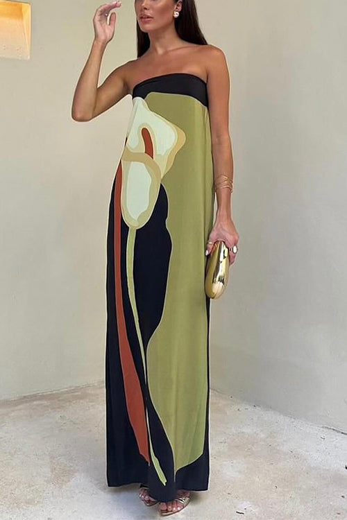 Solène Strapless Maxi Dress - Serena Studio