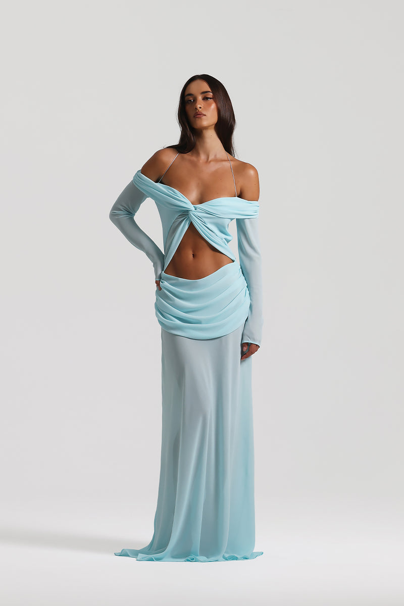 Mocha Mirage Gown - Serena Studio