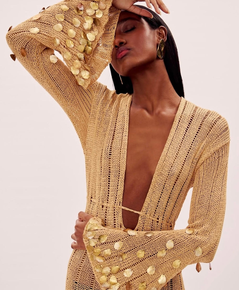 Crochet Maxi Signature Dress - Serena Studio