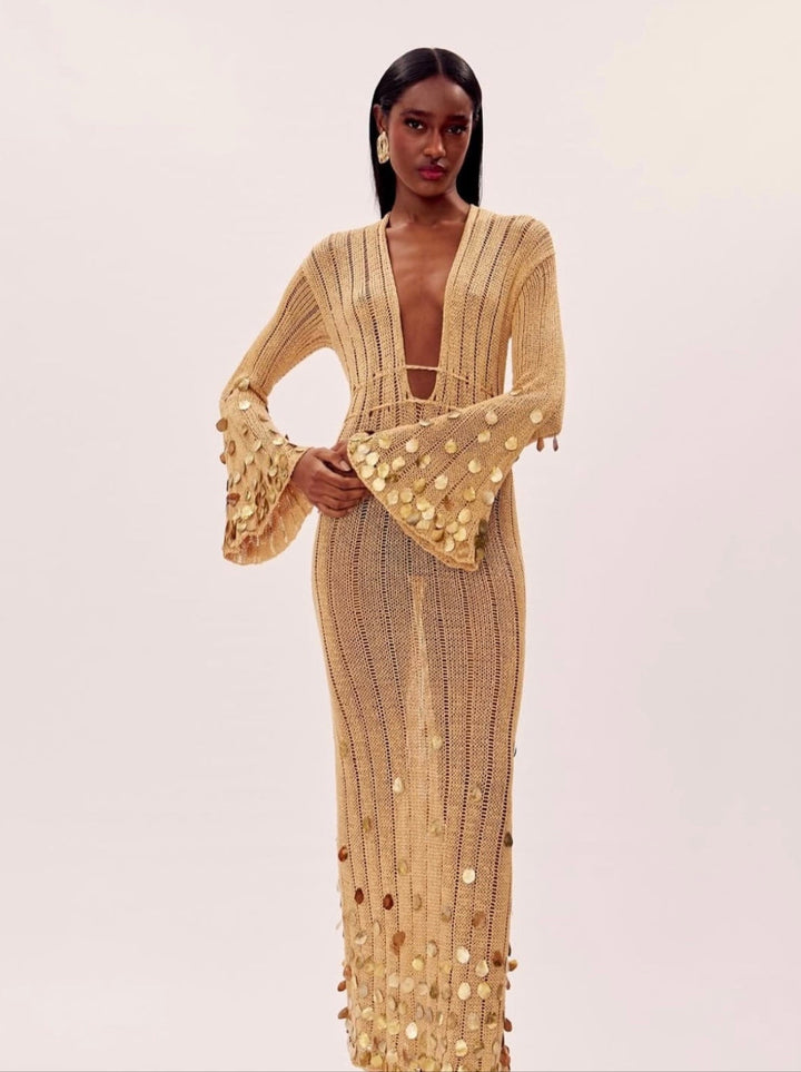 Crochet Maxi Signature Dress - Serena Studio