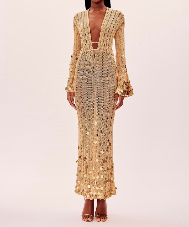 Crochet Maxi Signature Dress - Serena Studio