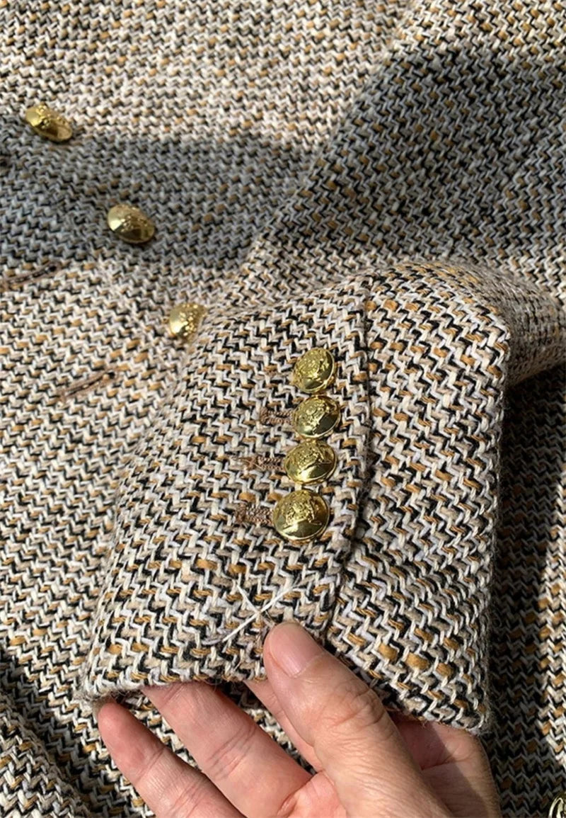 Isla Collarless Jacket | Tailored Fit Band Collar Jacket