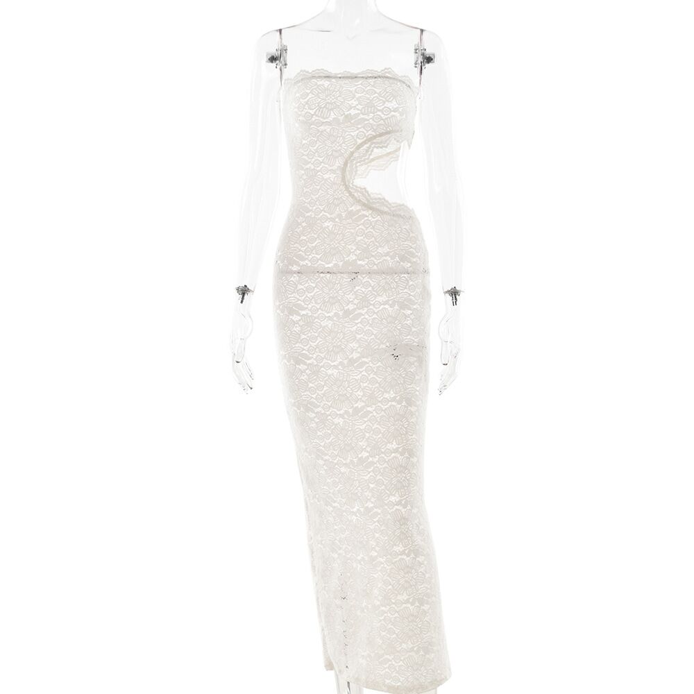Luna Lace Cutout Gown - Serena Studio