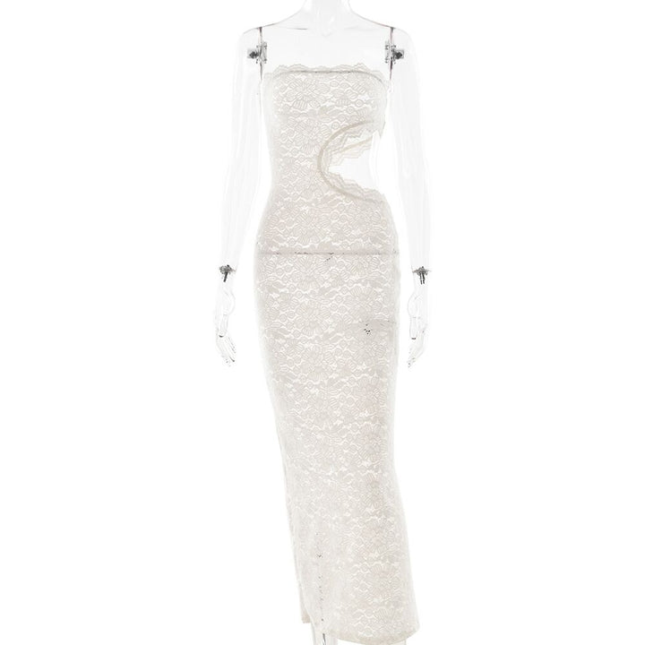 Luna Lace Cutout Gown - Serena Studio
