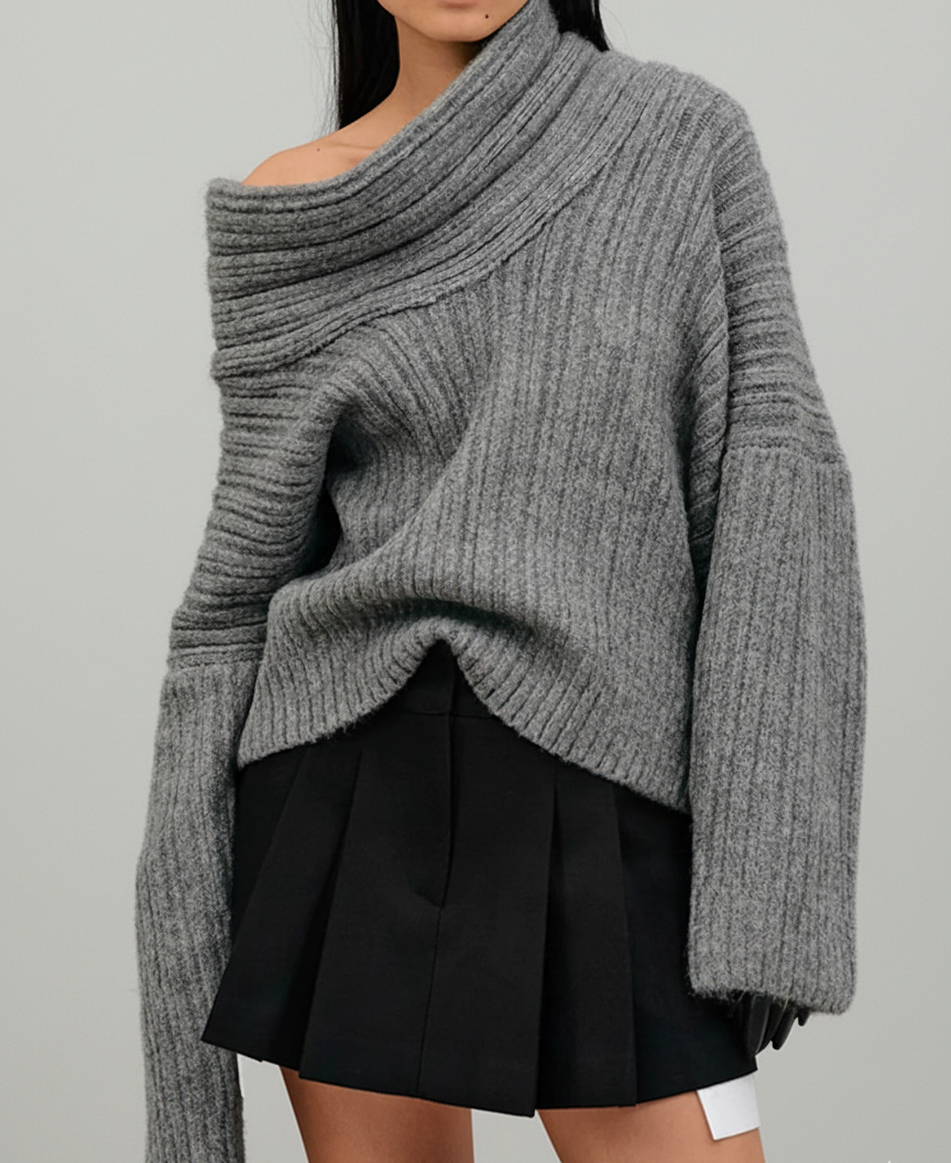 Luna Wool-Blend Oversized Knit Sweater