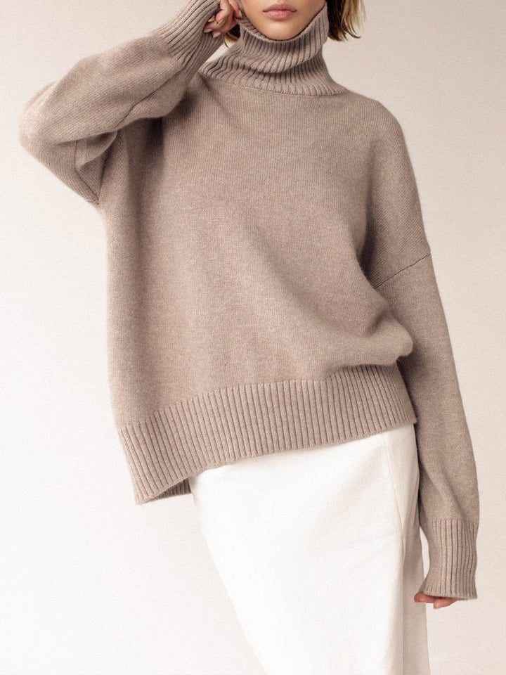 Viola Wool-Blend Relaxed Fit Turtleneck Sweater